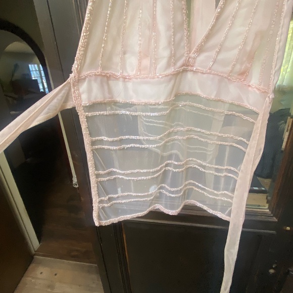 Delicate Pink Lace Chemise - Picture 2 of 5